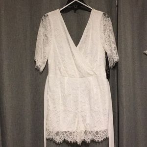 White lace romper